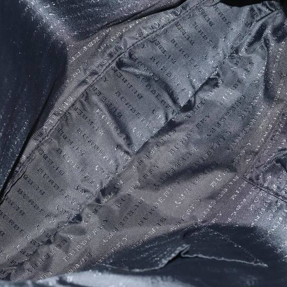 BURBERRY Nova Check Hand Bag Leather nylon 2way Black Auth bs16211 - Picture 11 of 16